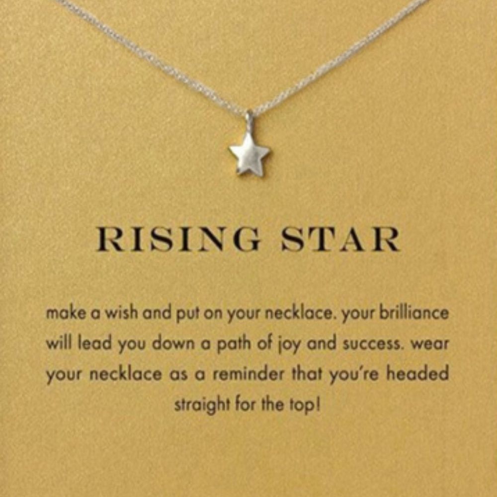 Rising Star Necklace Silver Tone